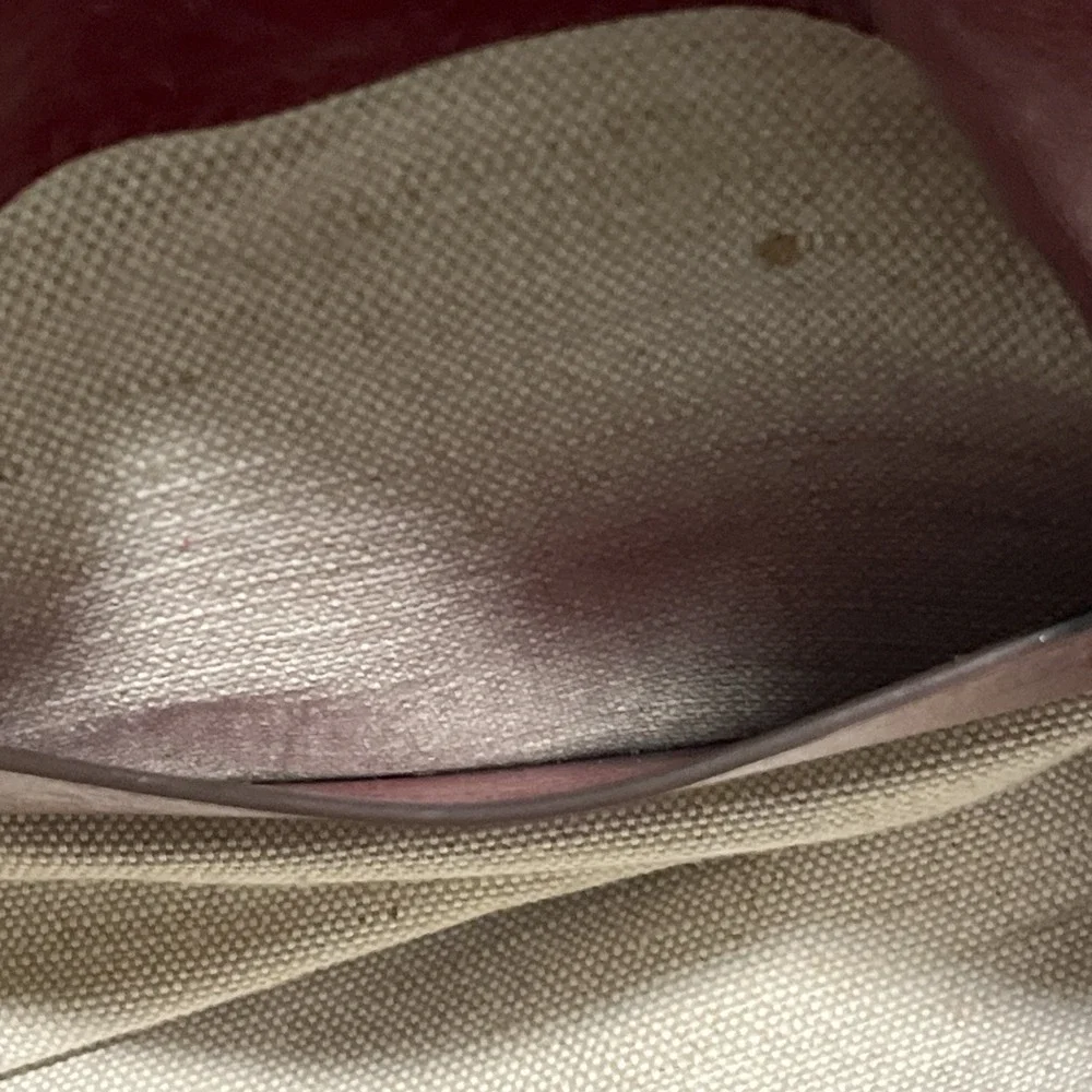 Michael Kors DARRINGTON Large Crackled  Leather Shoulder Bag In Deep Red
